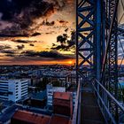 Sonnenuntergang am Gasometer