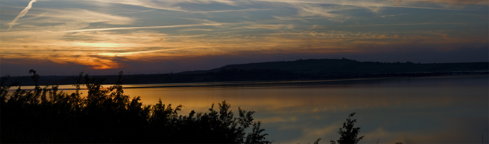 Sonnenuntergang am Geiseltalsee