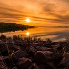 Sonnenuntergang am Geiseltalsee