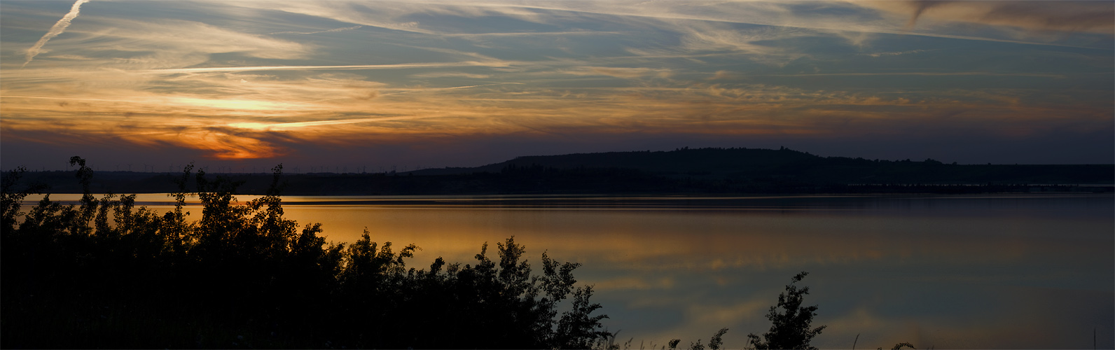 Sonnenuntergang am Geiseltalsee