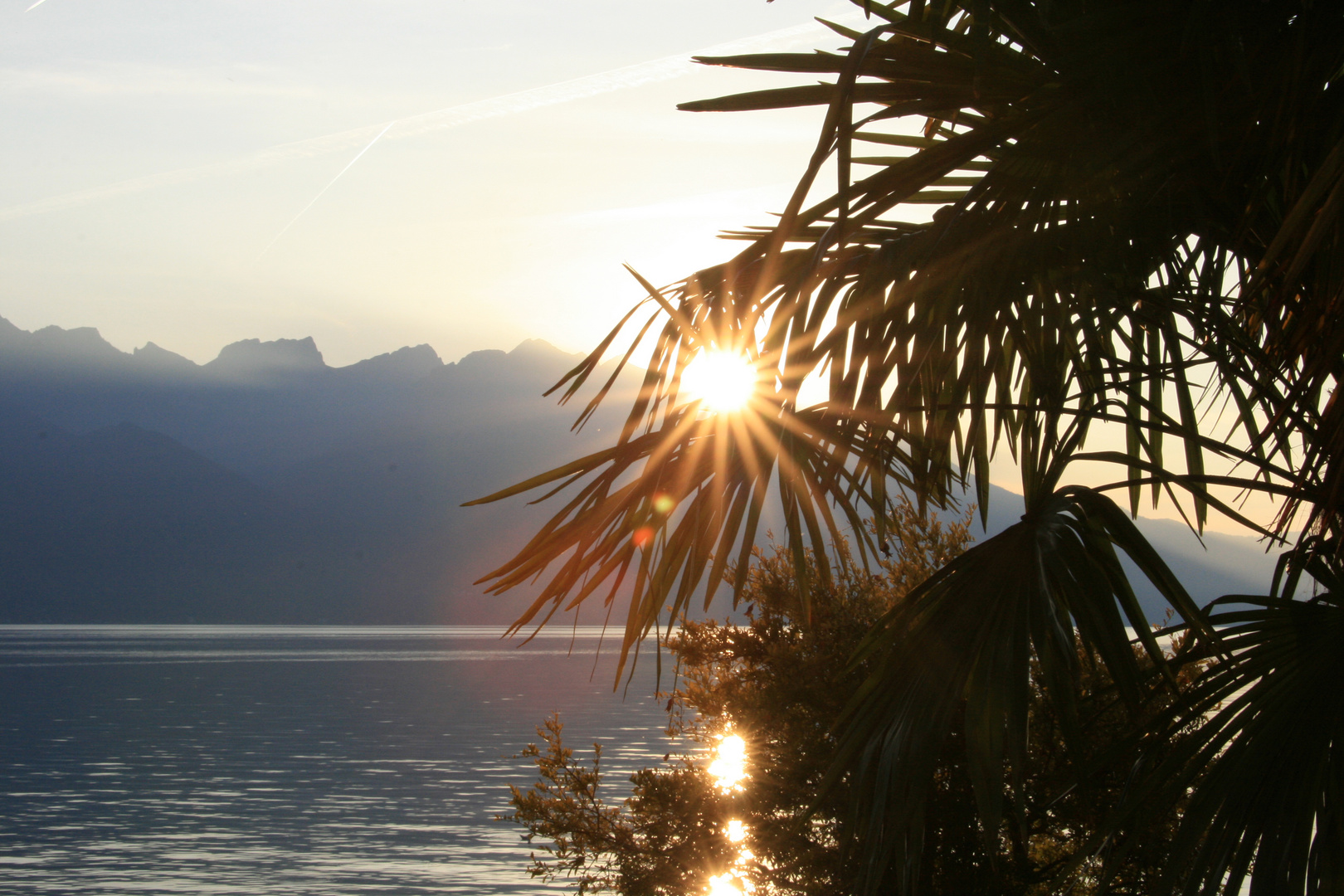 Sonnenuntergang am Genfer See