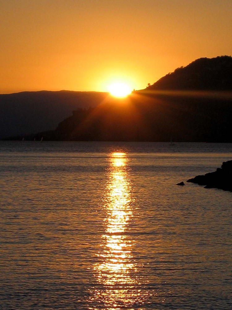 Sonnenuntergang am Genfersee