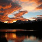 Sonnenuntergang am Geroldsee bei Mittenwald 1