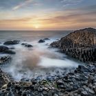 Sonnenuntergang am Giant's Causeway