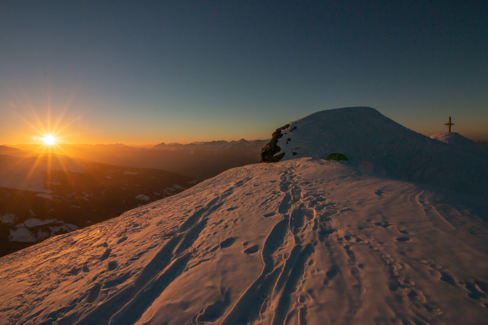 Sonnenuntergang am Gilfert.