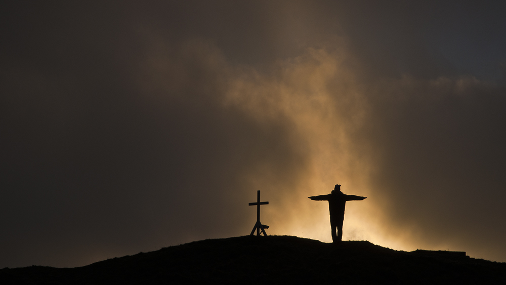 Sonnenuntergang am Gipfel