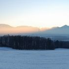 Sonnenuntergang am Gitzen im Norden Salzburgs