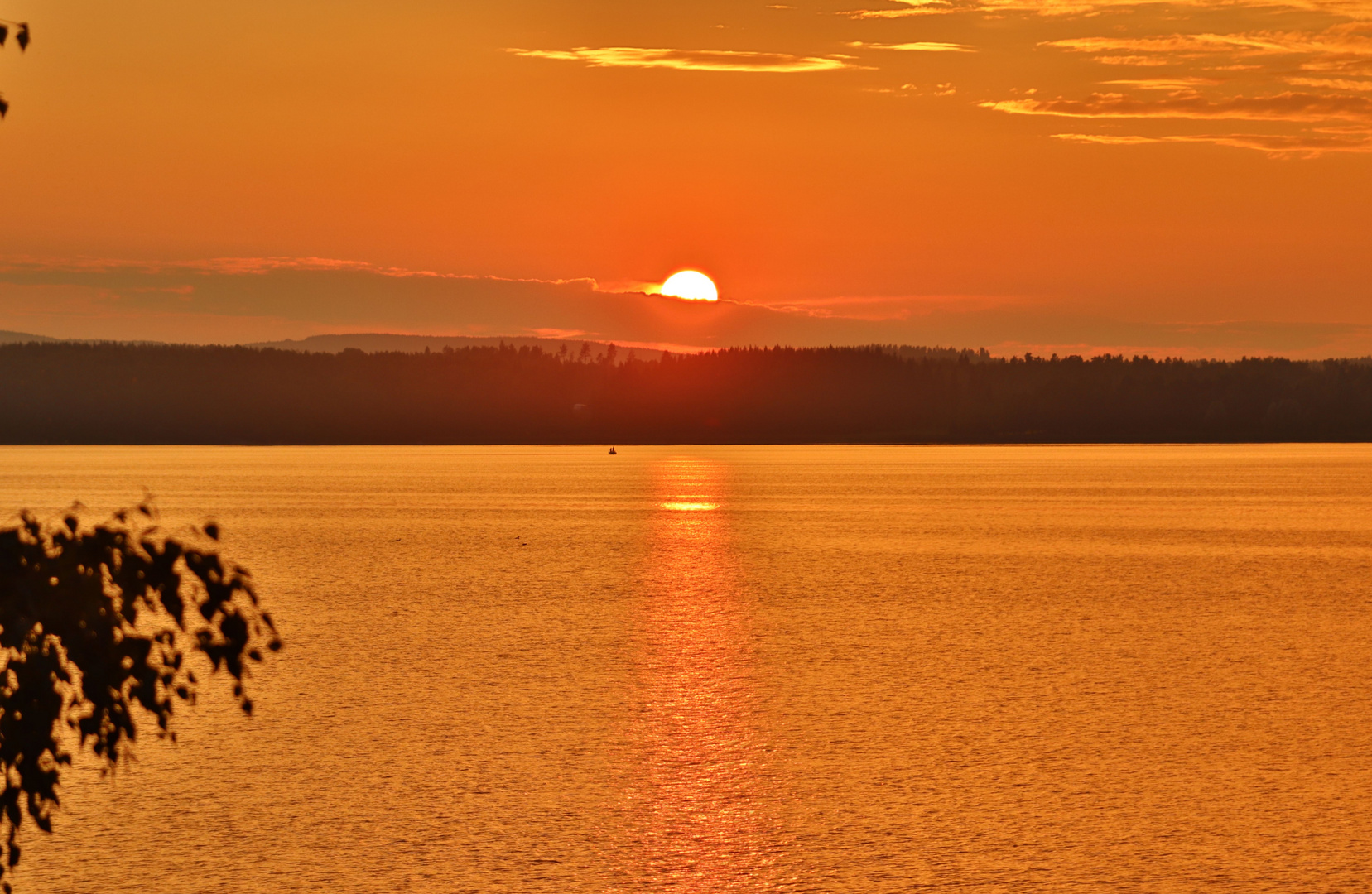 Sonnenuntergang am Glafsfjord