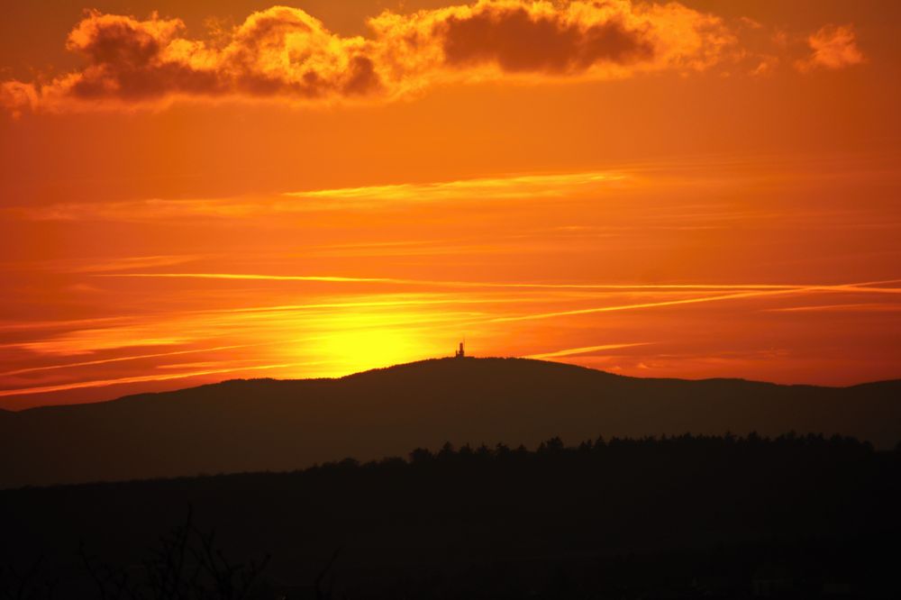 Sonnenuntergang am Glauberg