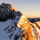 Sonnenuntergang am Gletscher