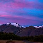 Sonnenuntergang am Gletscher