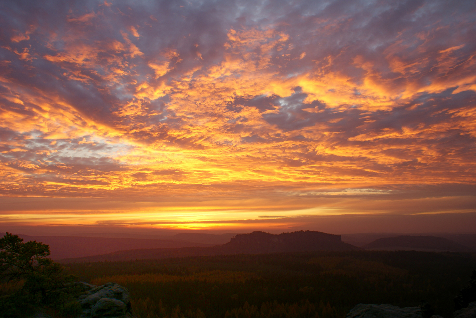 Sonnenuntergang am Gohrisch