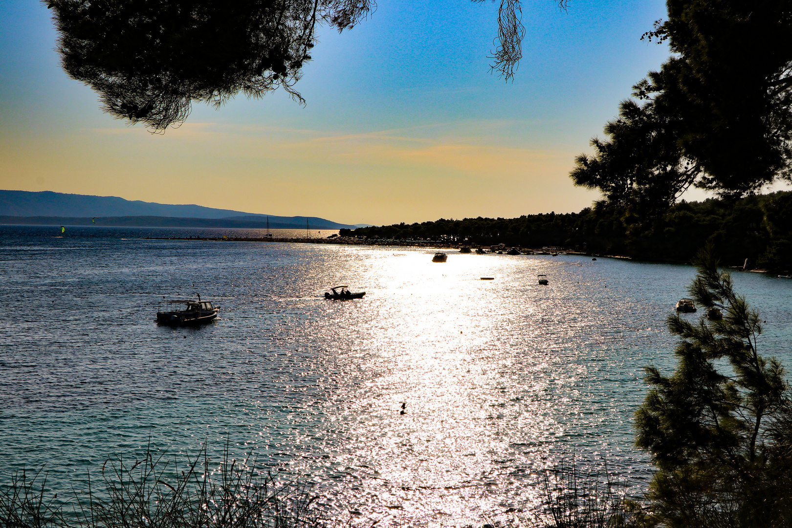 Sonnenuntergang am goldenen Horn, Brac, Kroatien