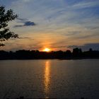 Sonnenuntergang am Goldkanal