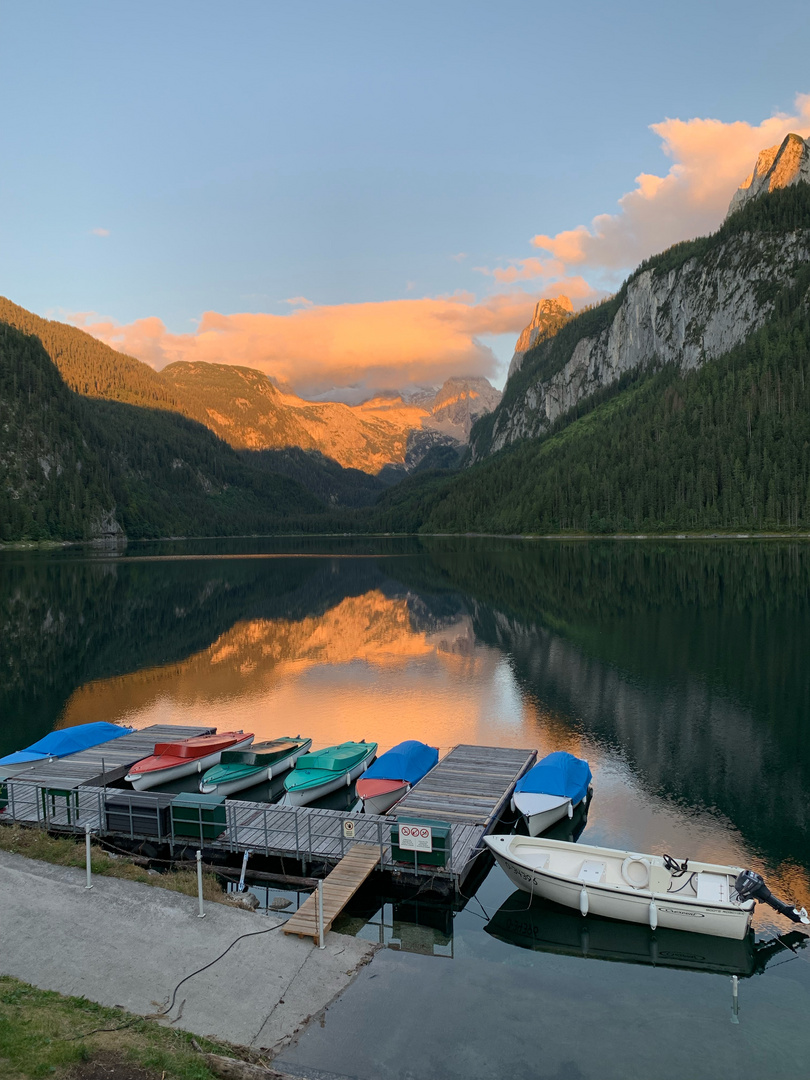 Sonnenuntergang am Gosausee 