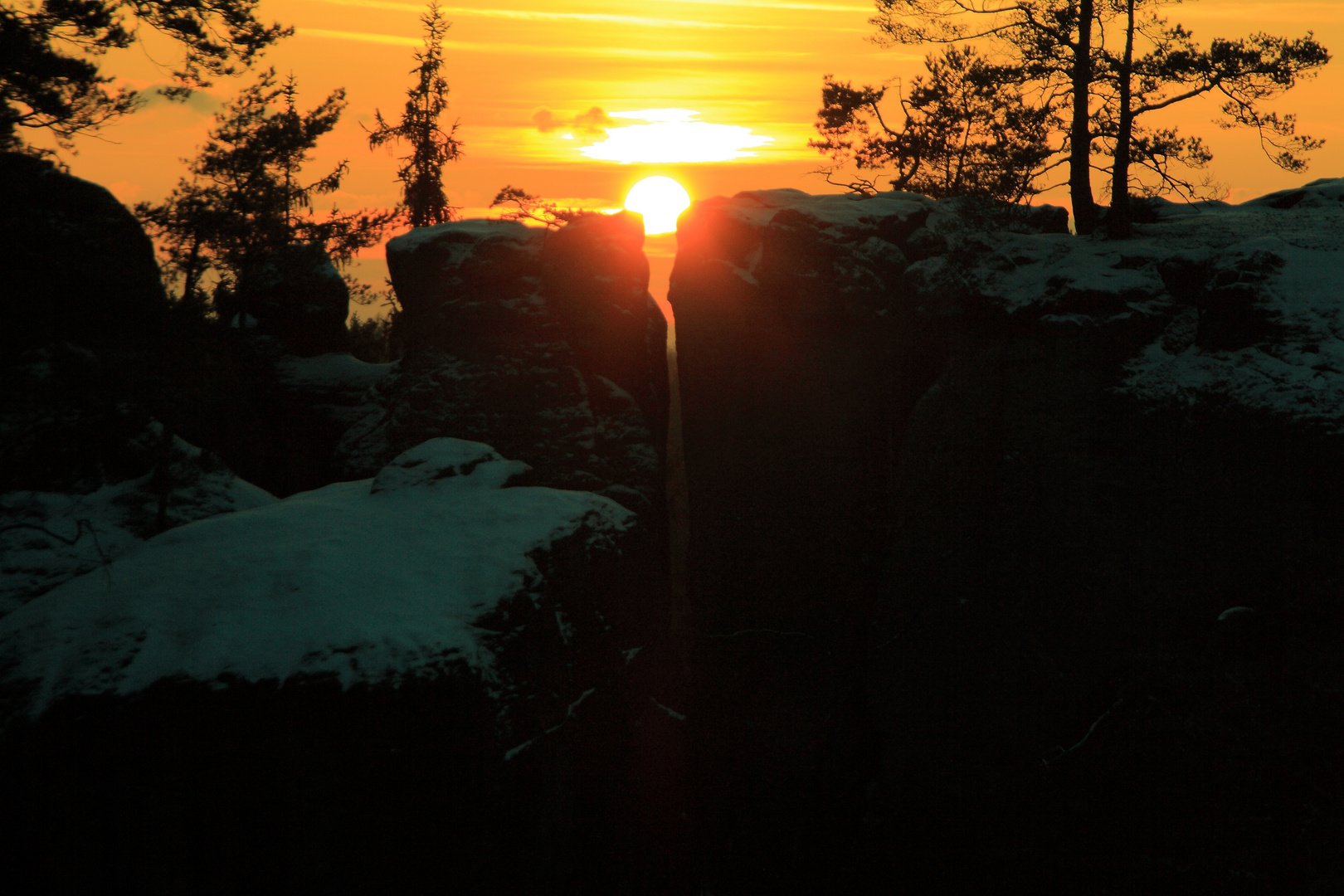 Sonnenuntergang am Gr. Halben