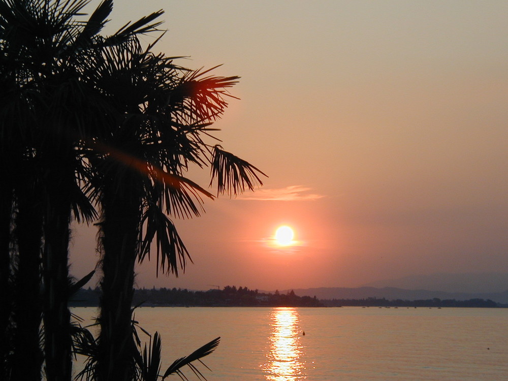 Sonnenuntergang am Gradasee - Pesciera