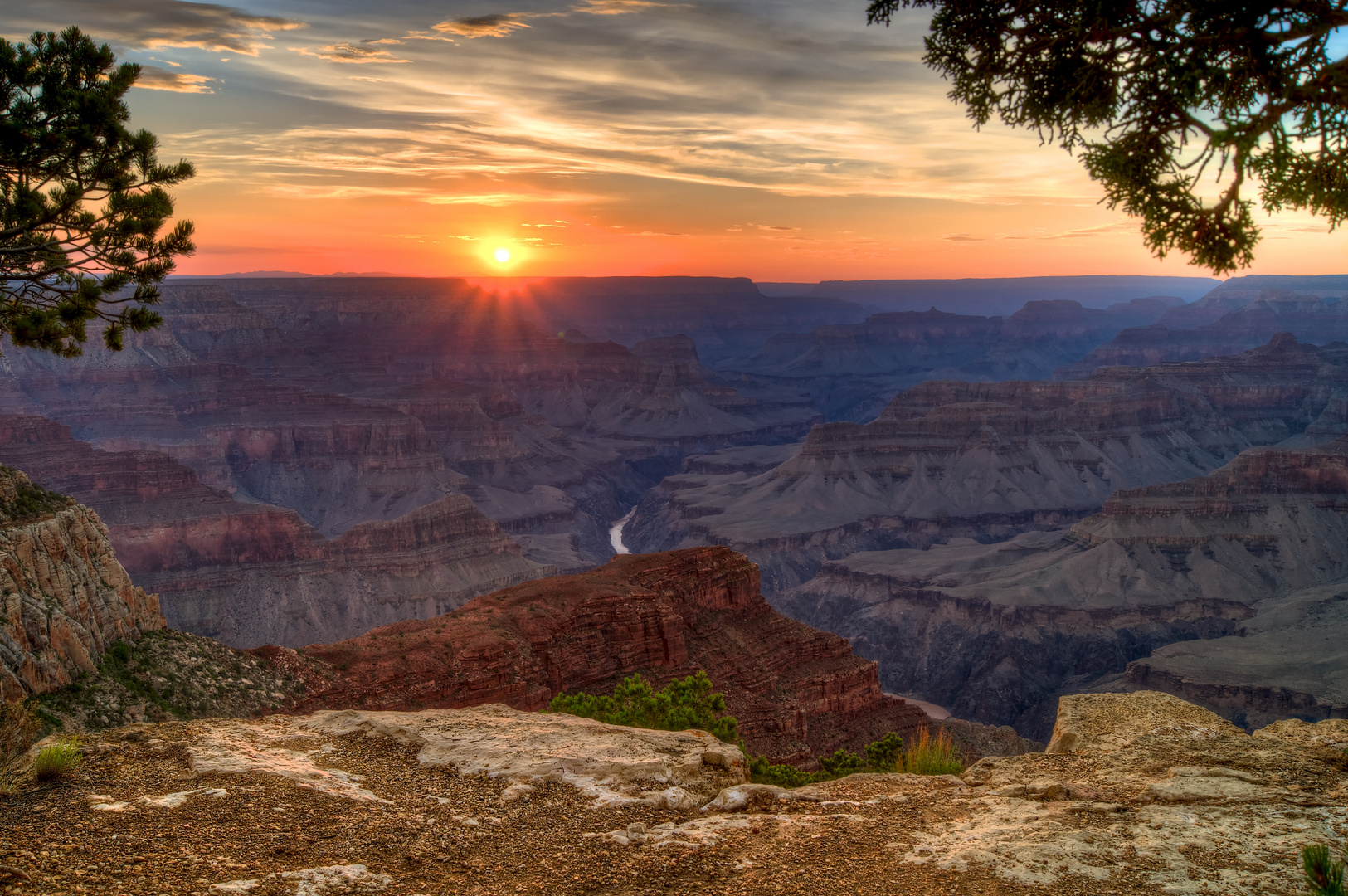 Sonnenuntergang am Grand Canyon