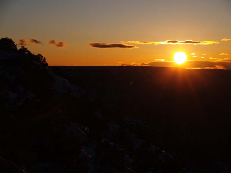 Sonnenuntergang am Grand Canyon