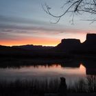 Sonnenuntergang am Green River von der River Lodge in Moab aus