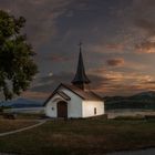 Sonnenuntergang am Greyerzersee