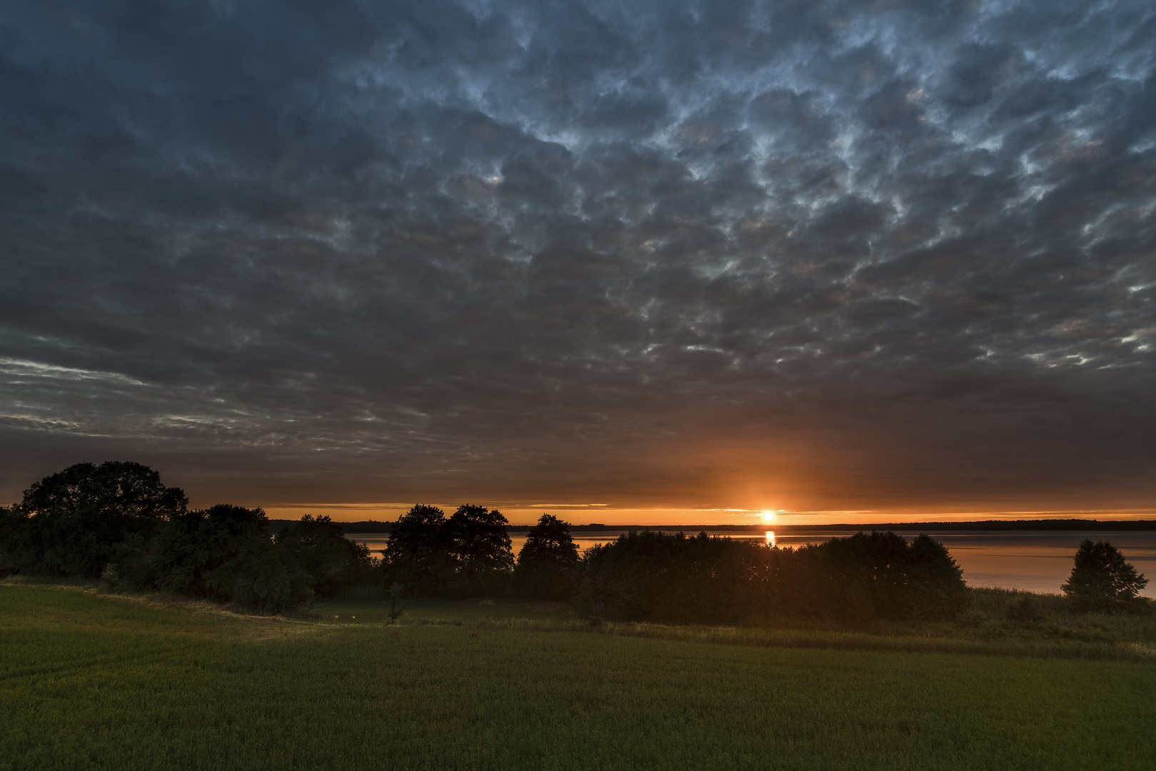 Sonnenuntergang am Grimnitzsee ...