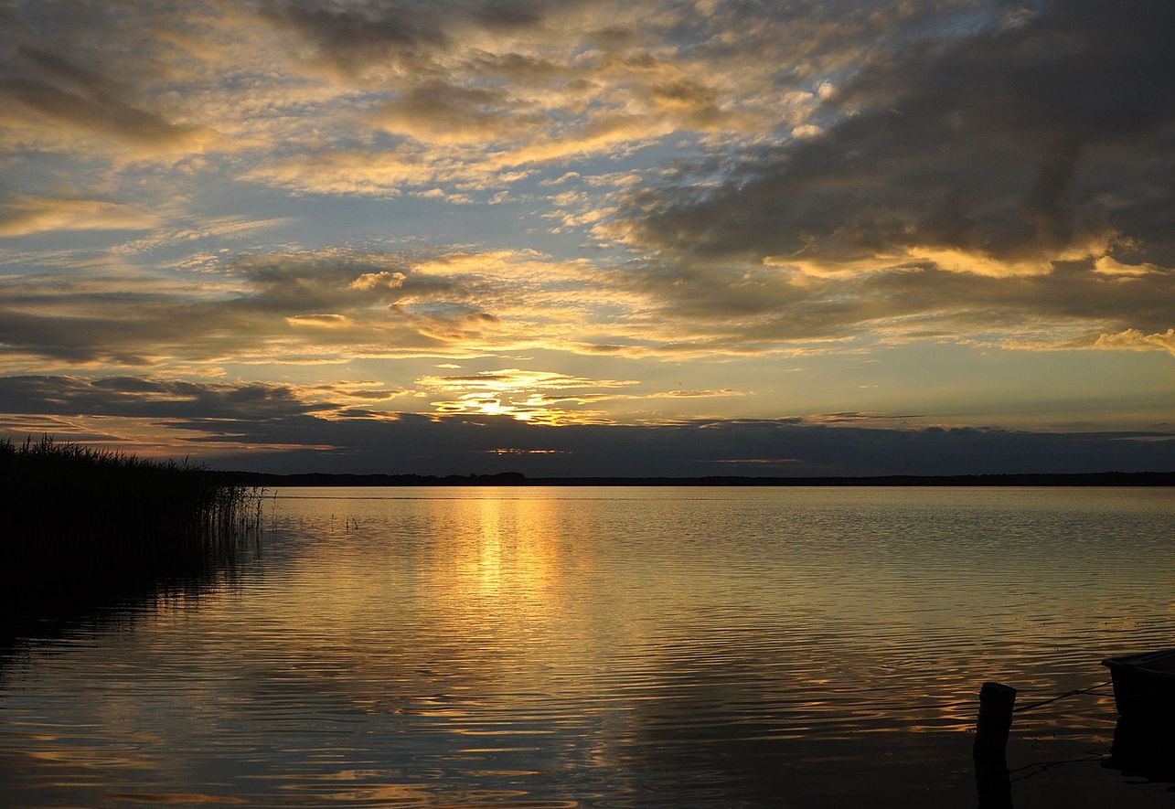 Sonnenuntergang am Grimnitzsee