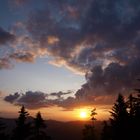 Sonnenuntergang am großen Falkenstein