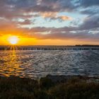 Sonnenuntergang am großen Jasmunder Bodden (Rügen)