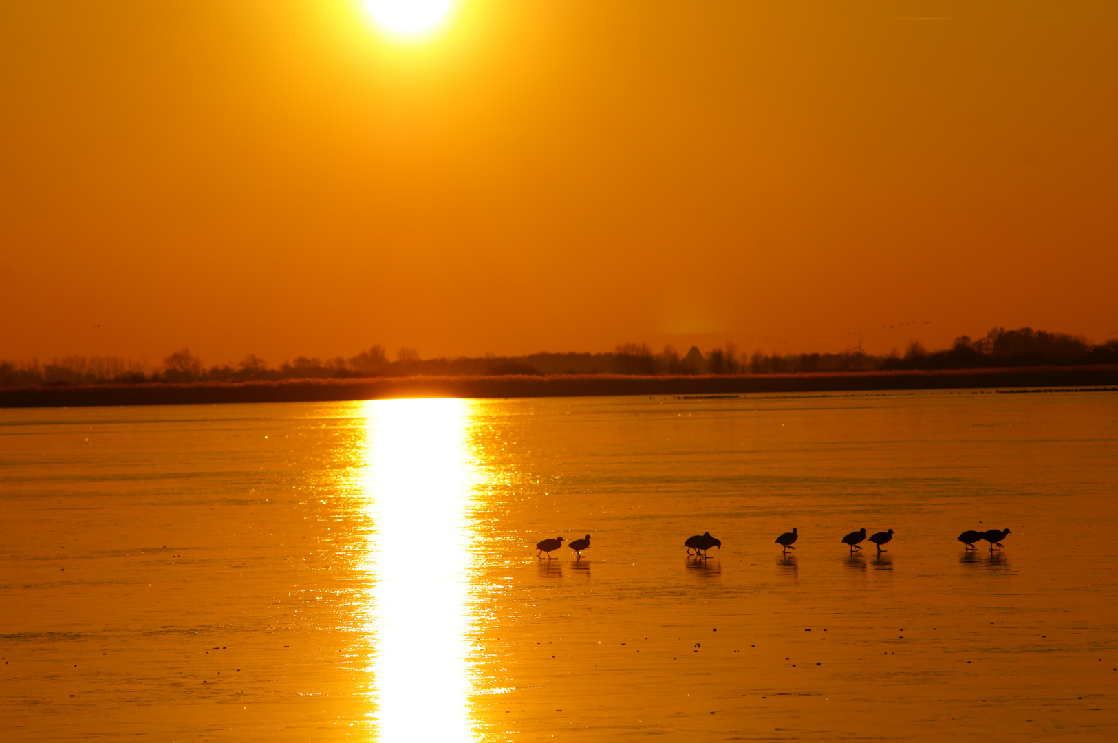 Sonnenuntergang am Grossen Meer