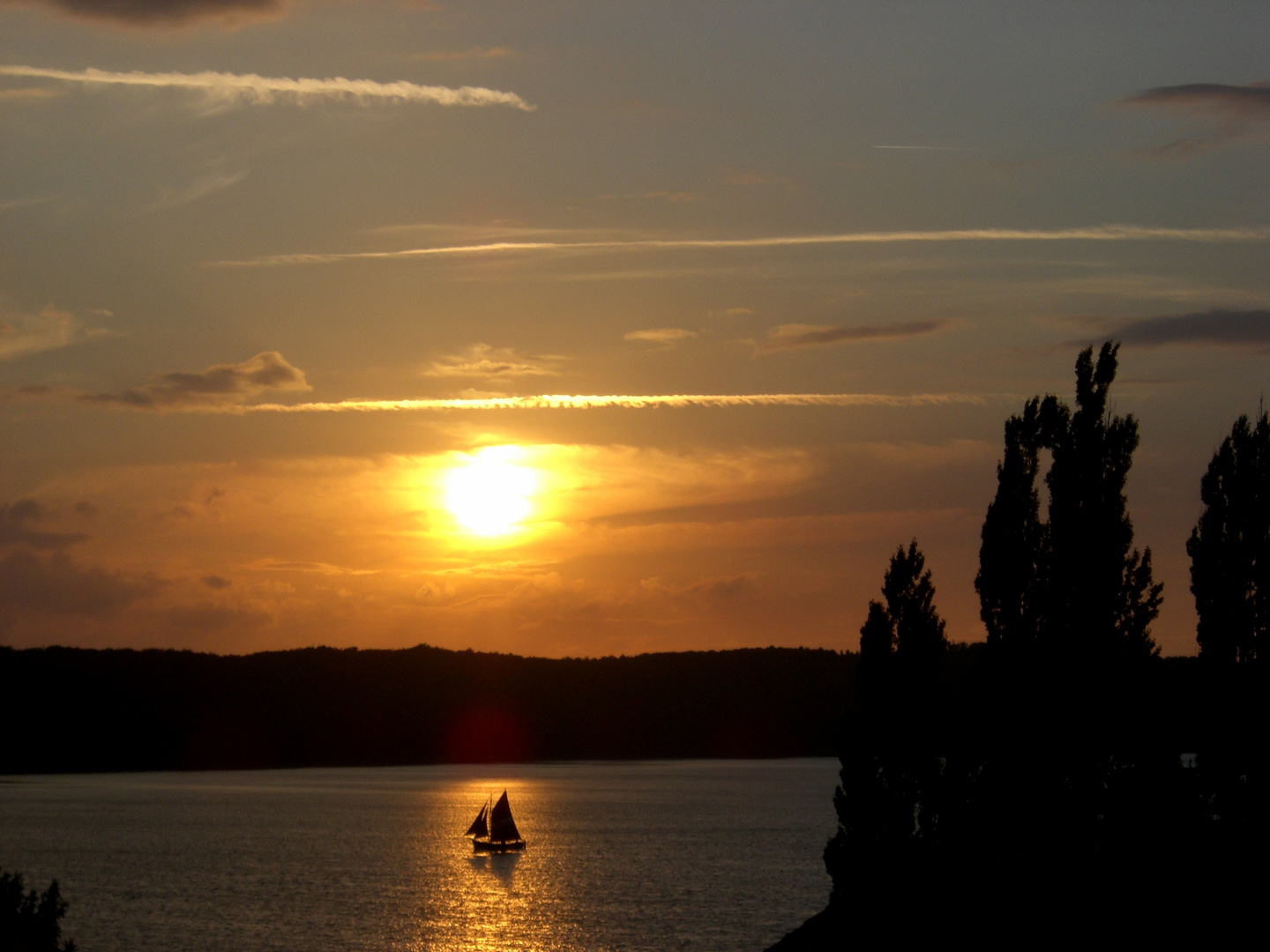 Sonnenuntergang am Großen Ratzeburger See