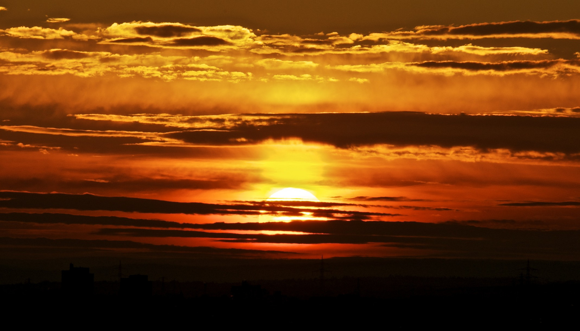 Sonnenuntergang am Grünen Heiner