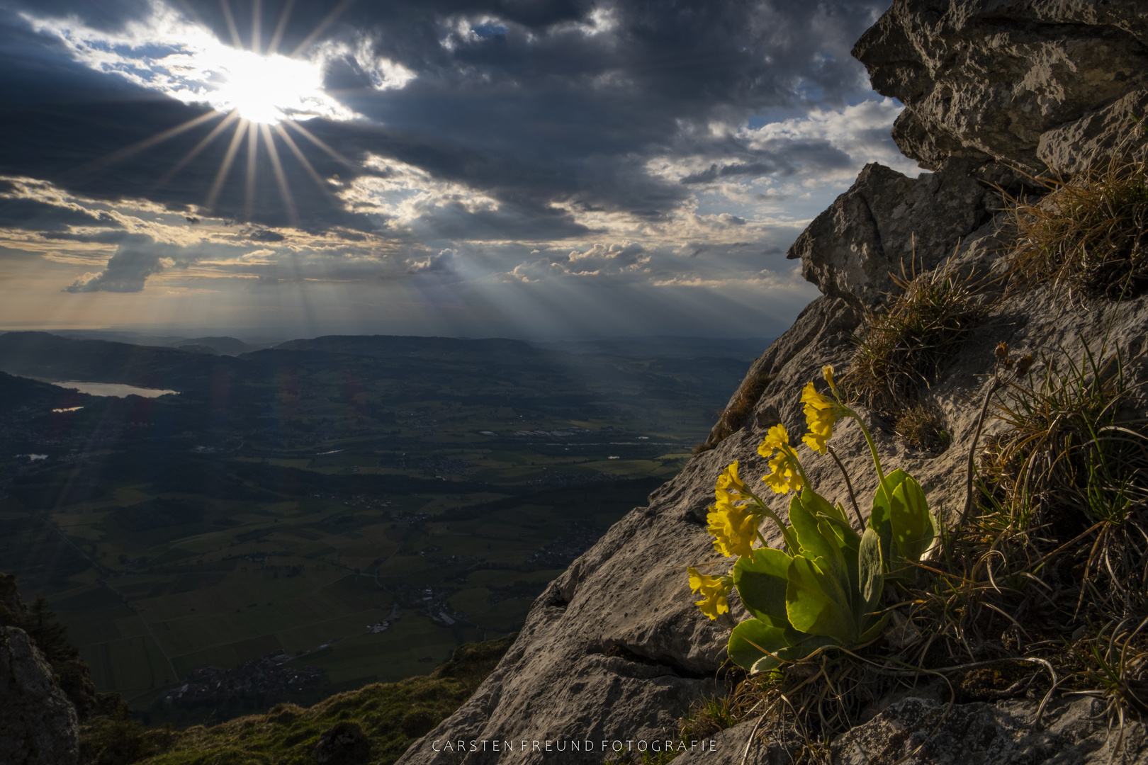 Sonnenuntergang am Grünten