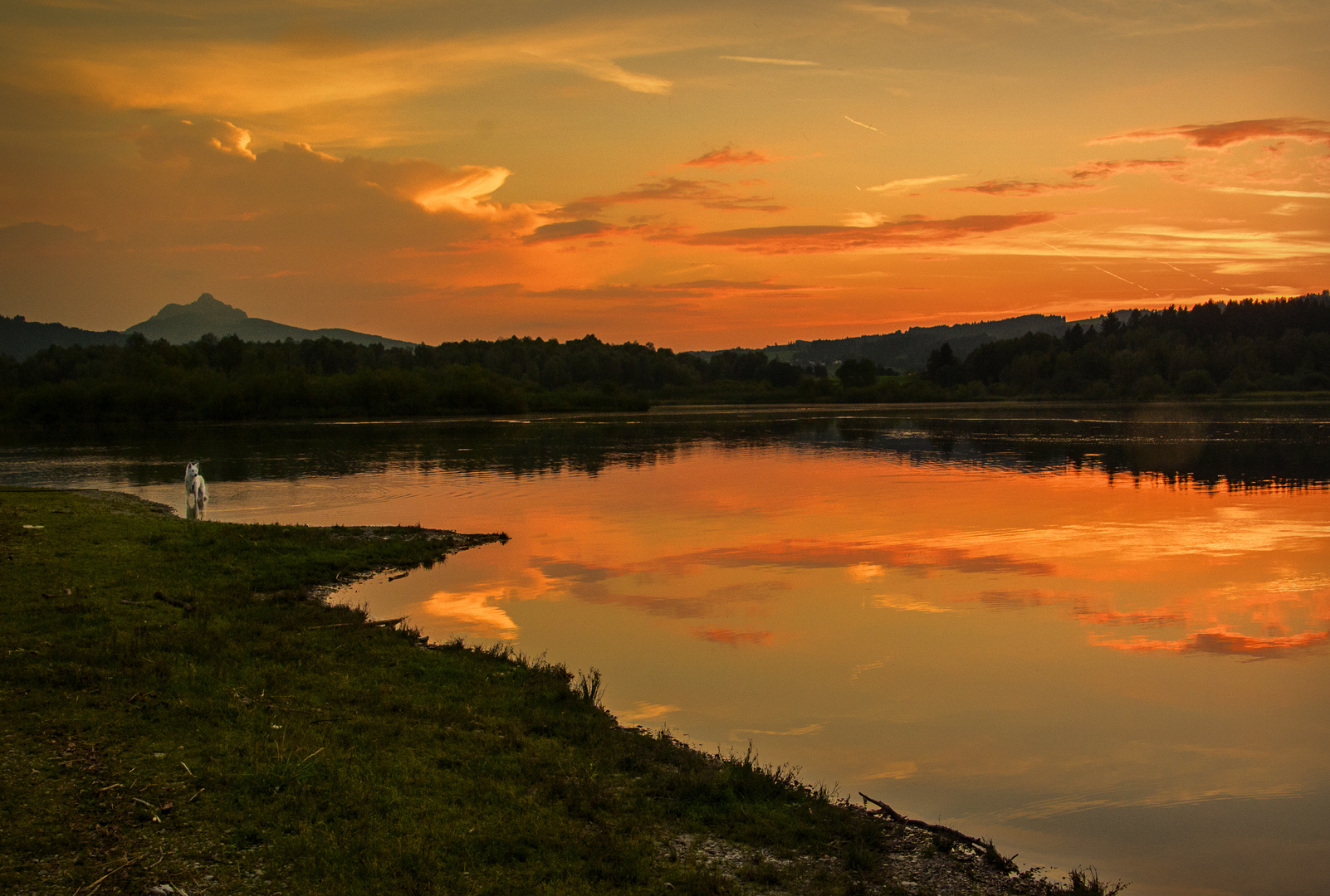 Sonnenuntergang am Grüntensee