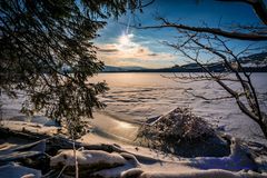 Sonnenuntergang am Grüntensee