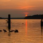 Sonnenuntergang am Gudelacksee