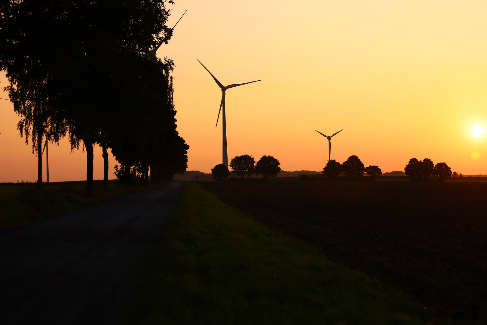 Sonnenuntergang am Haarstrang bei Ense-Bremen