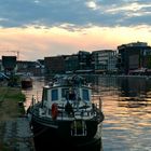 Sonnenuntergang am Hafen