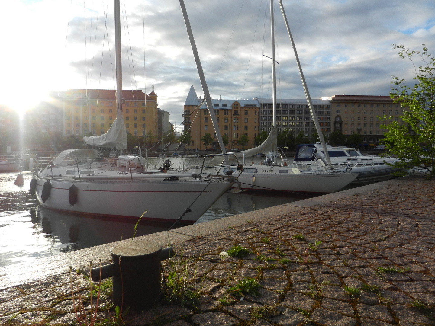 "Sonnenuntergang" am Hafen