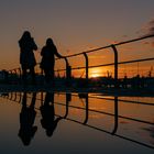 Sonnenuntergang am Hafen