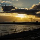 Sonnenuntergang am Hafen (bearbeitet)