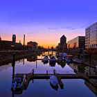 Sonnenuntergang am Hafen