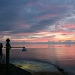 Sonnenuntergang am Hafen