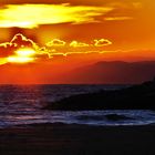 Sonnenuntergang am Hafen in Salou