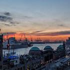 Sonnenuntergang am Hafen IV