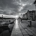 Sonnenuntergang am Hafen Rovinj