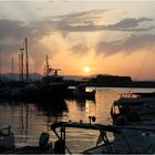 Sonnenuntergang am Hafen von Chania.