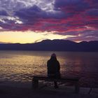 Sonnenuntergang am Hafen von Rijeka, bearbeitet