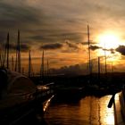 Sonnenuntergang am Hafen von St. Tropez