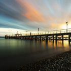 Sonnenuntergang am Hagnau Pier